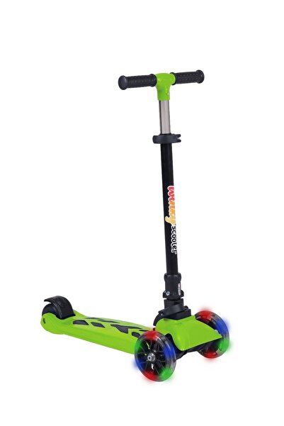 Çekirdek Zeka WİNKY SCOOTER YEŞİL IŞIKLI TEKER KATLANABİLİR 5+YAŞ