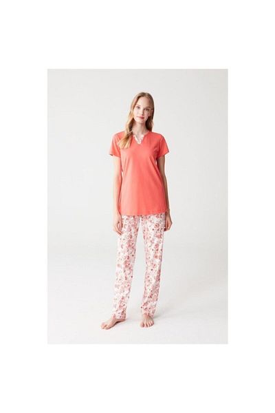 Mod Collection Women's Navy Blue Pajama Set