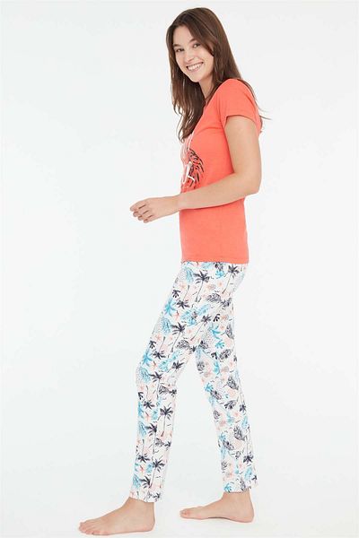 Mod Collection - Set de pijamale de damă Coral cu gât rotund
