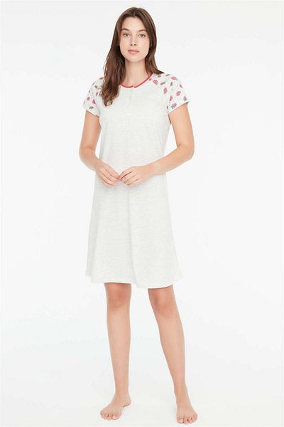 Mod Collection Rochie de damă cu plăci colorate Snow Melange