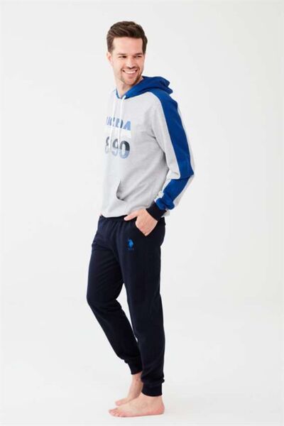 U.S. Polo Assn. Set de pijamale Saks Blue pentru bărbați