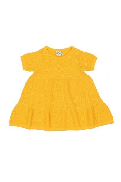 Baboo Yellow Organic Cotton Baby and Kids Summer Dress