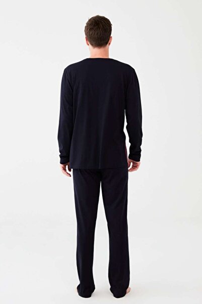 Mod Collection Чоловічий темно-синій комплект піжами для хлопчика