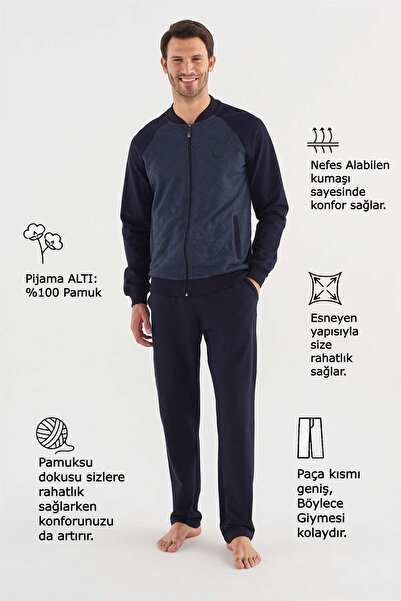 Mod Collection Erkek Lacivert Eşofman Takım