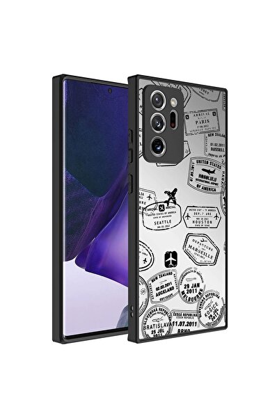 SBY TEKNOLOJİ Galaxy Note 20 Ultra  Uyumlu KılıfAynalı Desenli Kamera Korumal...
