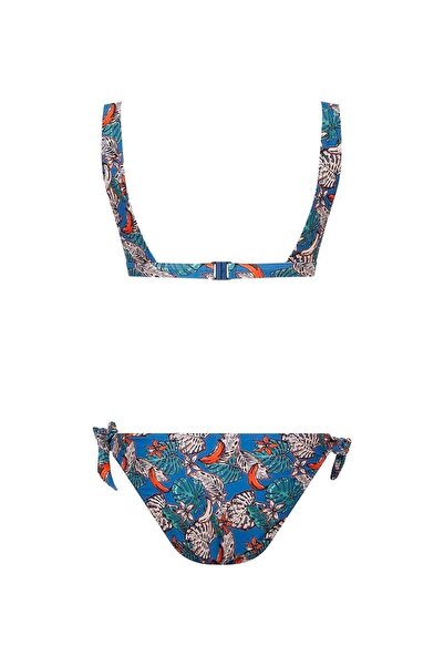 U.S. Polo Assn. Set bikini albastru pentru femei