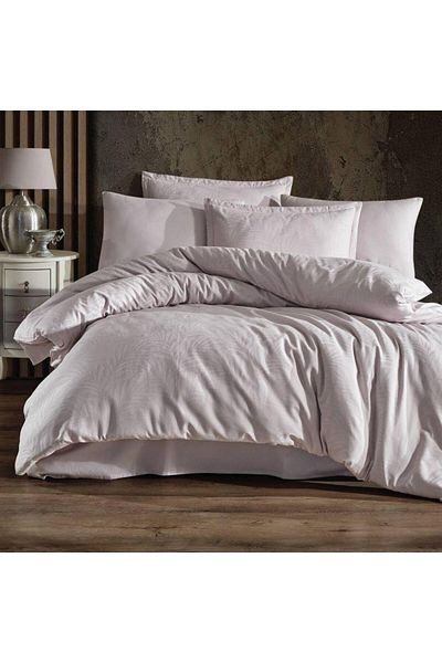 Zeynep Tekstil Clasy Jacquard Duvet Cover Set - 100% Cotton, Double