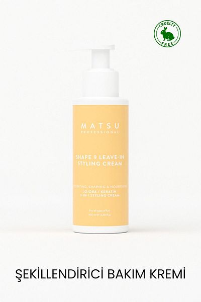 MATSU Shape 9 Leave-In Care Cream Providing Intensive Moisture and Easy Shaping 100 ml