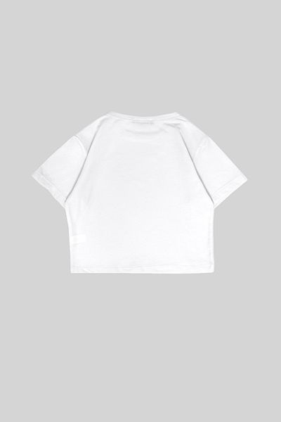 Bak Moda Λευκό Crop Top - Make Boys Cry Printed