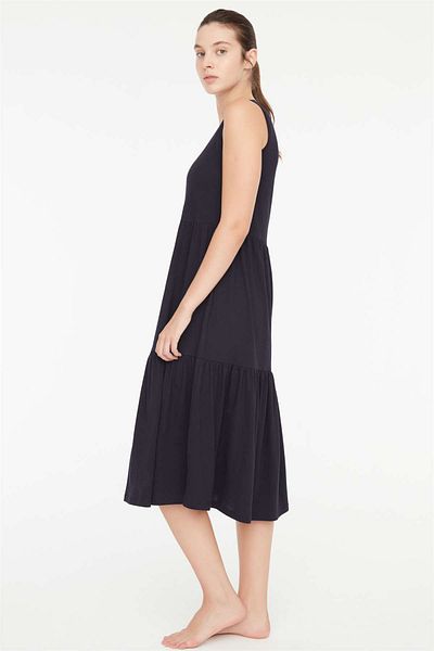 Mod Collection Γυναικείο φόρεμα με μηδενικό μανίκι Navy Blue 3c8t8n4