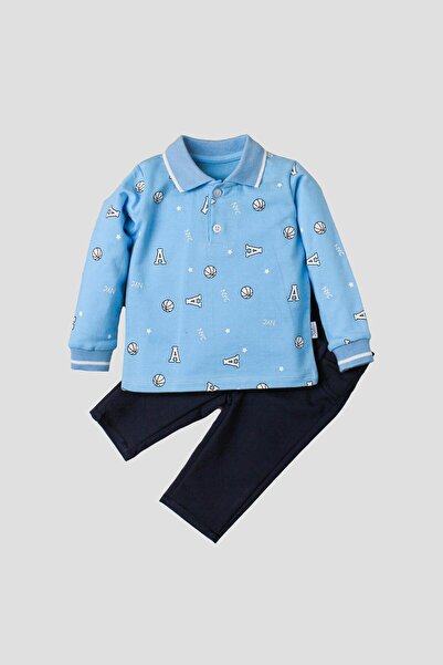 Kidex’s Baby Baby Boy Cotton Polo Suit Pants Top Double Suit Wedding Birthday...