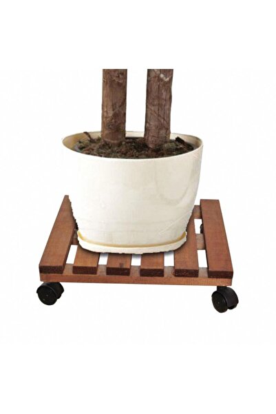 Mavienerji Ahşap Saksı Altlığı Damacana Tüp Saksı Sehpası