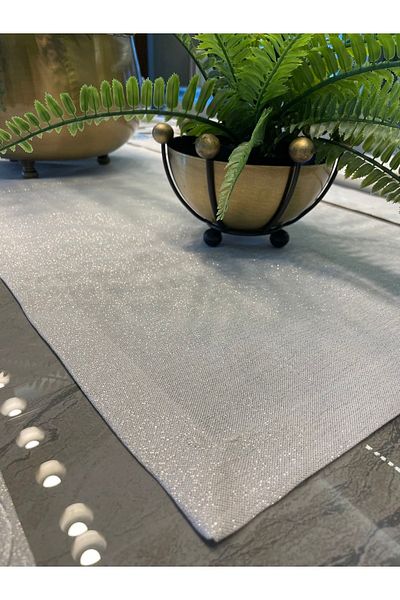 Decamor home Gold Silvery Ecru Runner