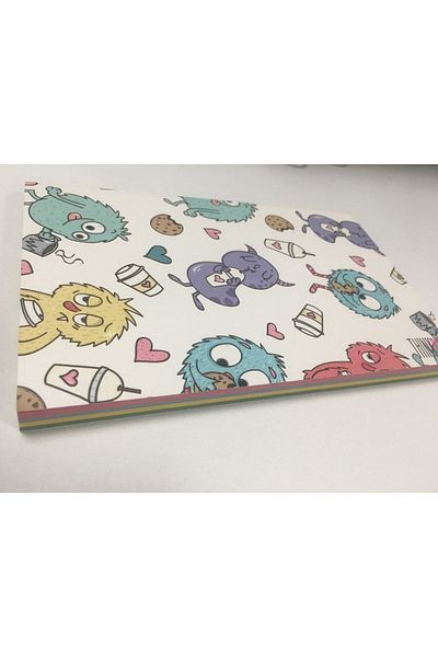 Thinkbook Caiet Monster Cute 13,5x21 colorat cu pagini neînlețuite
