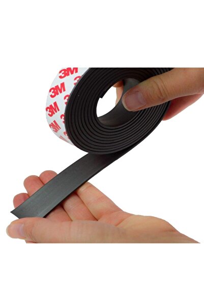 Hdg 5 Metre Yapışkanlı Kesilebilir Esnek Şerit Mıknatıs Resim Magneti Buzdolabı Magnet  2cm Genişlik