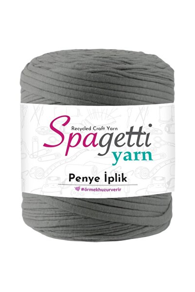 Spagettiyarn Χτενισμένο βαμβακερό νήμα ματ γκρι για πλέξιμο στο χέρι