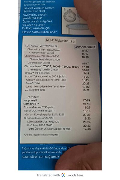 Dupont Bomemetre Seramik Sır Ölçer