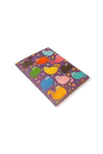 Thinkbook قطط مستيقظة - 15x21.5 سلسلة حيوانات مكونة من 50 ورقة