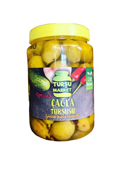 TURŞU MARKET Hakiki Çubuk Turşusu 1 Lt Çağla Turşusu 1 Lt