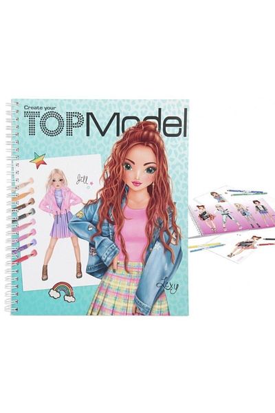 Top Model Create Your Coloring Book Design Notebook