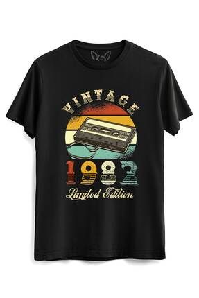 Alfa Tshirt Vintage 1982 Limeted Edition Siyah Tshirt Fiyat Yorumlar Trendyol