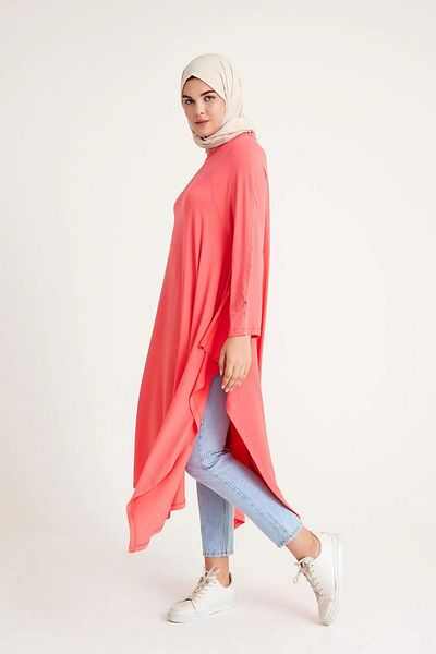 medipek Asymmetrisch geschnittene Hijab-Tunika