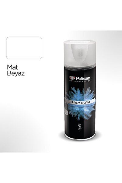 Polisan Sprey Boya -Plastik Yüzey Boyası -Mat -Beyaz -Sprey Boya -400ml.