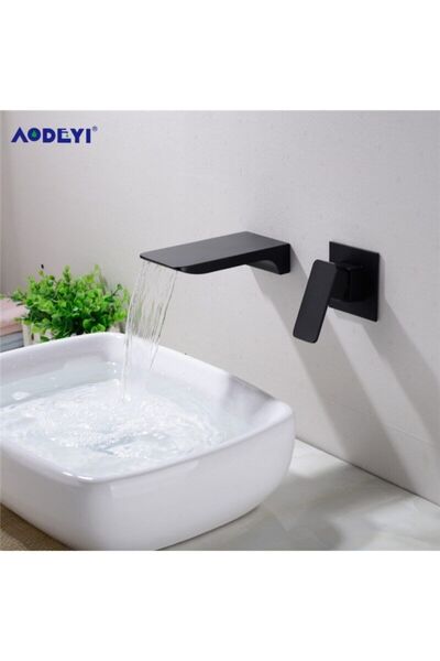 OEM طقم حوض حمام مدمج باللون الأسود - مثبت جديد