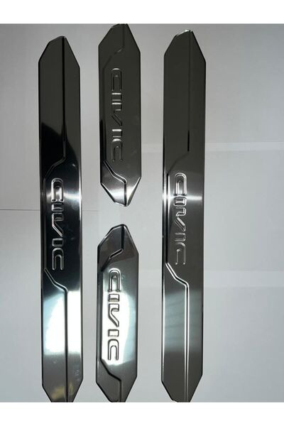 OTOTUNING53 Honda Civic Fc5 Krom Kapı Eşiği 4 Prç. 2016 ve Üzeri P.çelik