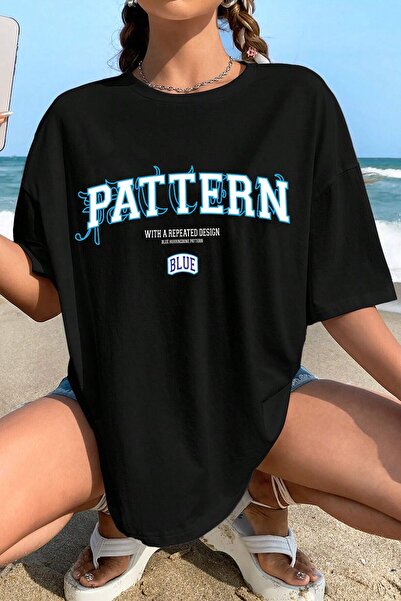 trendypassion Tricou unisex cu model albastru cu imprimeu