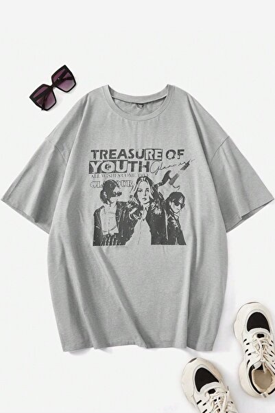 trendypassion تيشيرت بتصميم مطبوع عليه كنز الشباب للجنسين