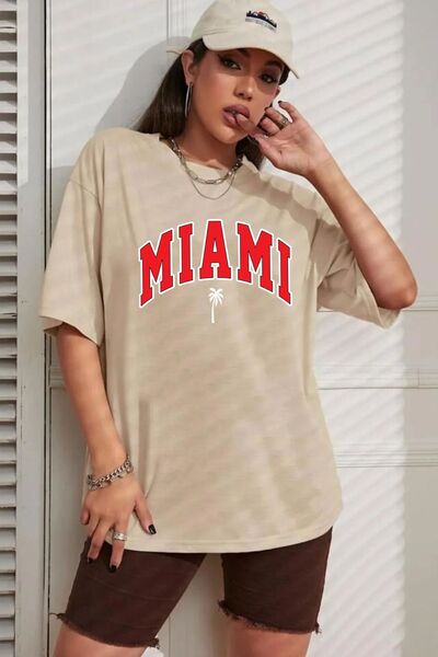 trendypassion Tricou unisex cu design imprimat Miami