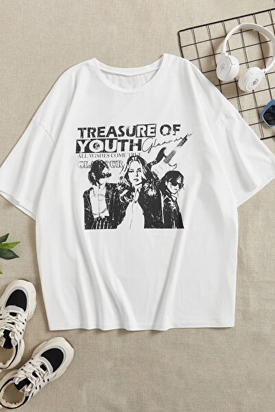 trendypassion Tricou unisex cu design imprimat Treasure Of Youth