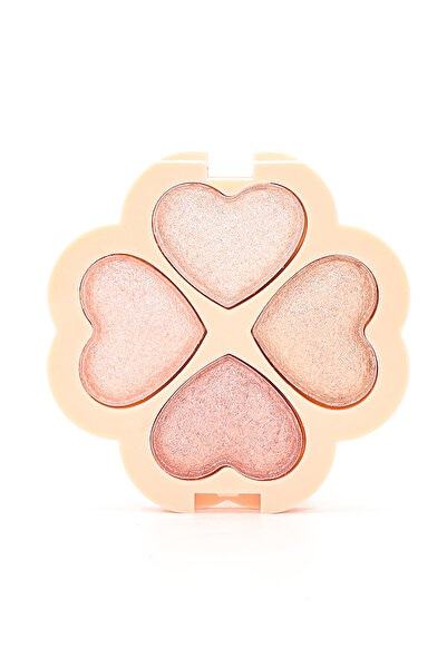 Roesıa Rose Cosmetics Rose Bright 4'lü Baked Aydınlatıcı Paleti