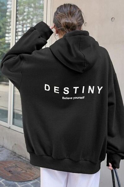 trendypassion Unisek Destiny Baskılı Dukserica