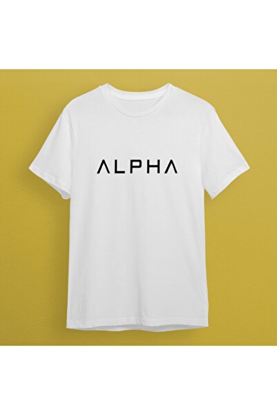 uyguntarz Μπλουζάκι Alpha White printed