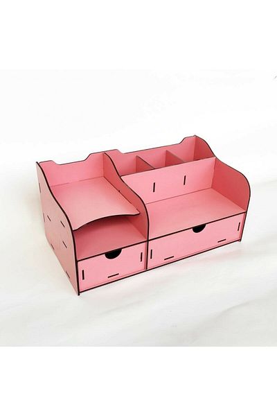 BAAÇ Table Top Organizer with Wooden Drawers