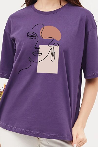 trendypassion Tricou unisex cu design imprimat cu siluetă