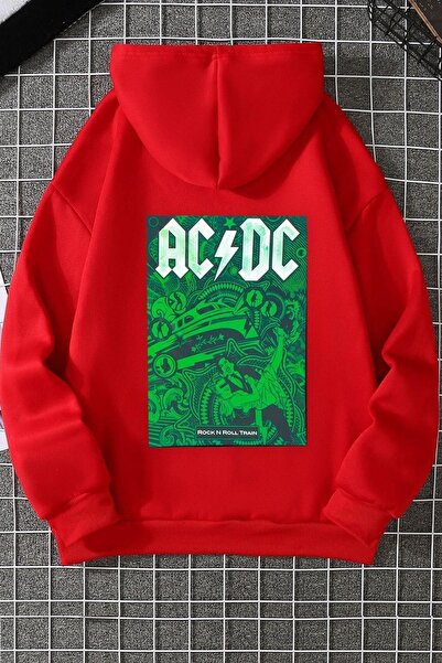 trendypassion Hanorac cu glugă cu imprimeu AC DC unisex