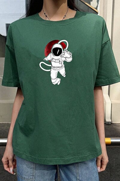 trendypassion تي شيرت مطبوع ناسا للجنسين