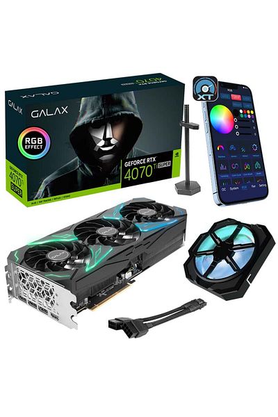 GALAX بطاقة رسومات GeForce RTX 4070 Ti SUPER SG - 1 Click OC 16 جيجابايت GDDR6X 256 بت DLSS 3 (47UZM6MD6MER)