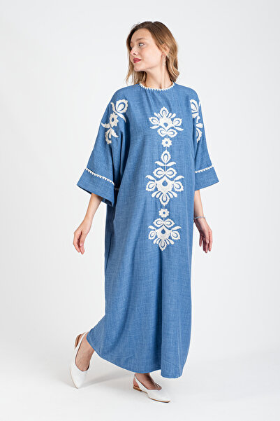 Hatun Atila HatunAtila Крошеталі Сузена Вишита Довга Сукня - 5091