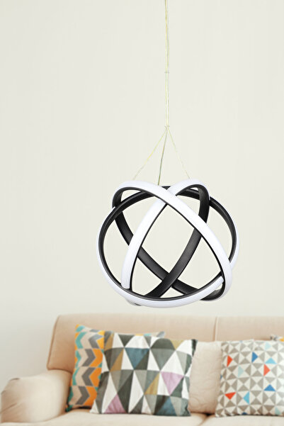 Begüsa Kapella Ledli Avize Siyah 23 Cm