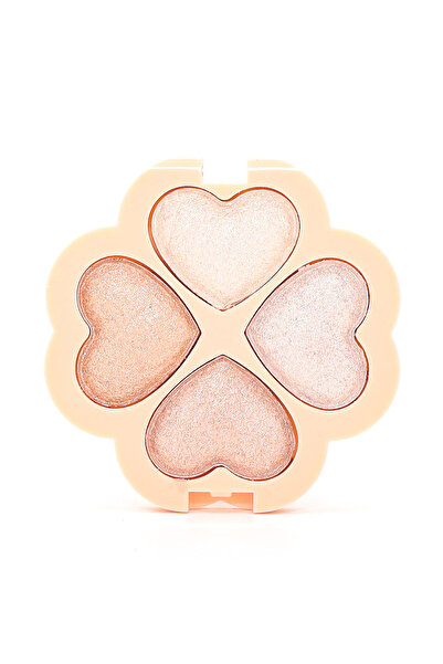 Roesıa Rose Cosmetics Rose Bright 4'lü Baked Aydınlatıcı Paleti