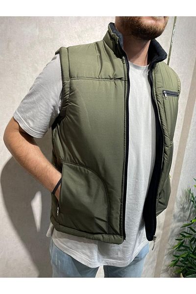 RadaMood Pánska fleecová vesta Puffer Code2020