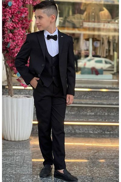 nacar çarşı Boy's Tuxedo Suit - With Vest, 23 April 29 October 10 November Special Day for Graduation