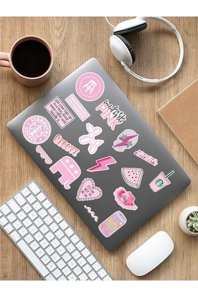 AR Sticker - مجموعة ملصقات الكمبيوتر المحمول والكمبيوتر المحمول Vsco Pink 4