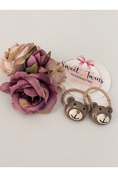 Sweet twins accessories Teddy Bear Figured Rubber Buckle