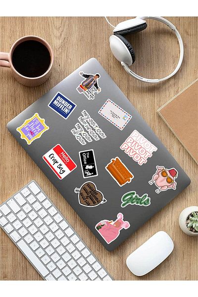 AR Sticker - مجموعة ملصقات الكمبيوتر المحمول والكمبيوتر اللوحي للأصدقاء 2