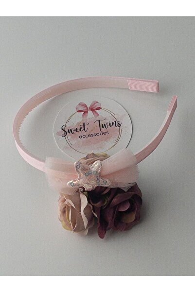 Sweet twins accessories Coroană cu fundă cu stele și paiete